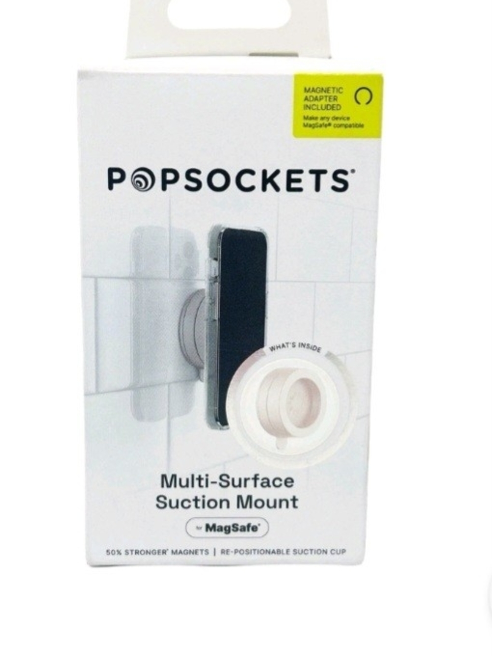 PopSockets Multi-Surface Suction Mount, Magsafe, Metallic Horchata